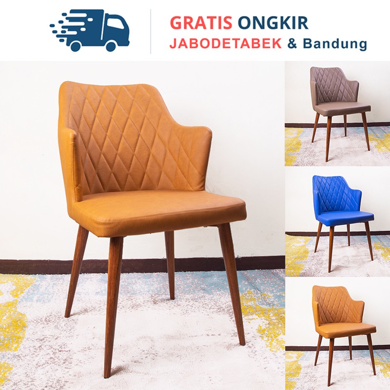 iCreate Winnie Dining Chair - Kursi Makan - Kursi Minimalis -Kursi Berlengan