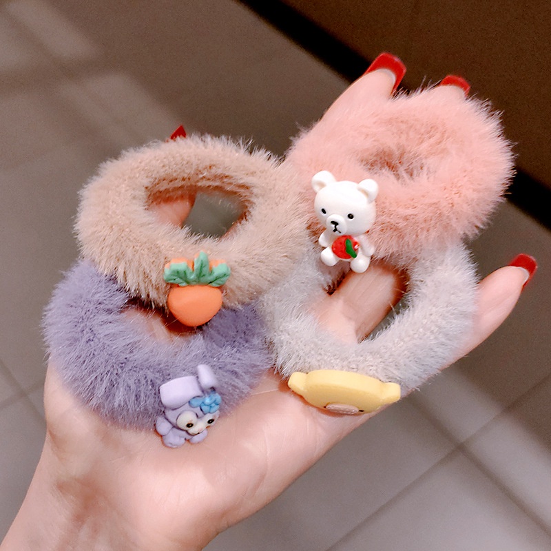 MURMURE.ID | IKAT KARET RAMBUT BULU EARTH WARM TONE IKAT RAMBUT IMPORT KOREA STYLE LUCU MURAHHA160-2