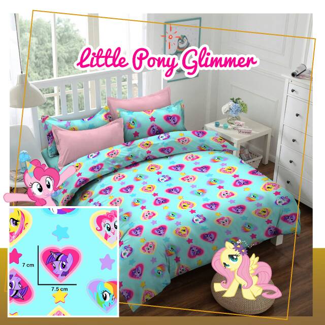 Kain katun lokal motif unicorn atau kuda poni