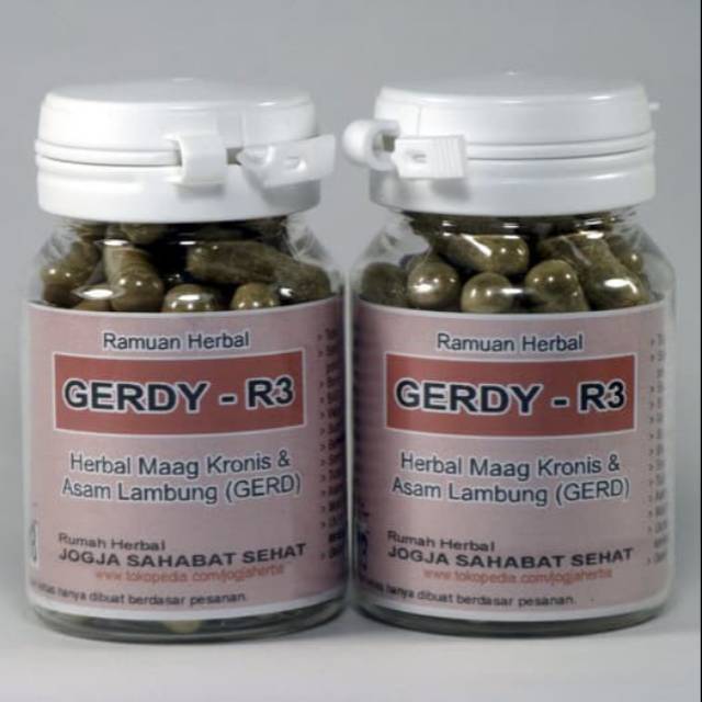 

GERDY R3 Herbal Maag Kronis dan Asam Lambung / GERD