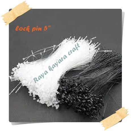 Loop Pins / Lock Pins (Tali Hangtag / Tali Label) Harga Per Pack isi 100pcs 5 INCH 12,5CM