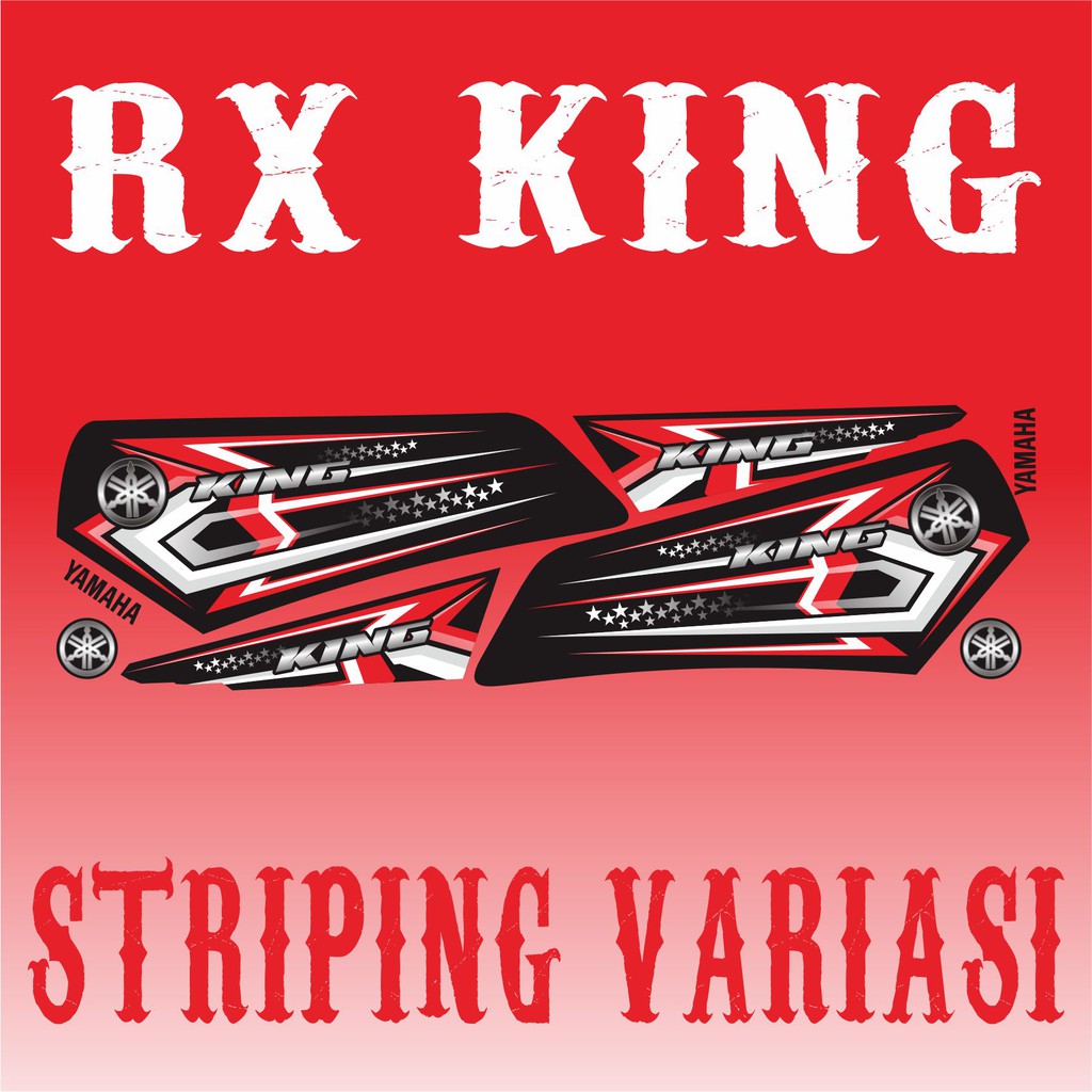 COD STRIPING VARIASI RX KING YAMAHA RX KING - GARPUTALA 01 - MERAH - YAMAHA RX KING VARIASI