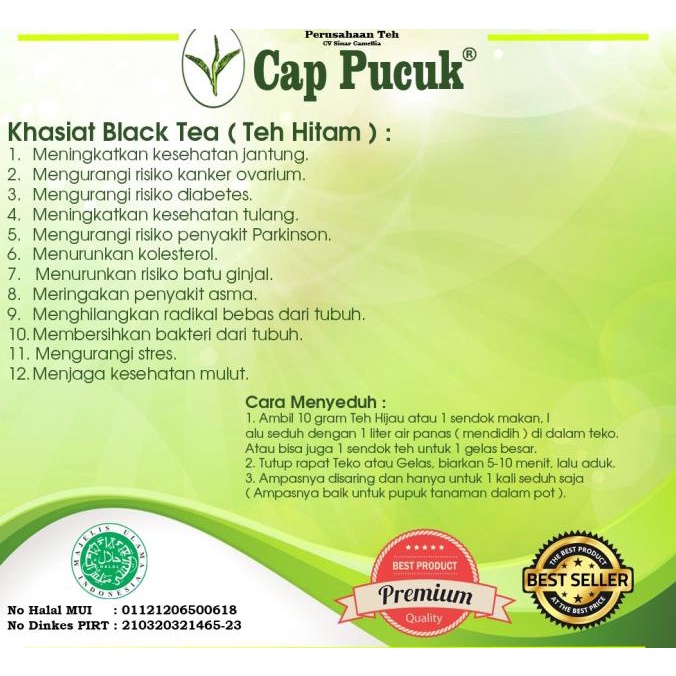 

[[BISA COD]] Teh Hitam "Cap Pucuk" TERUJI Kode 150