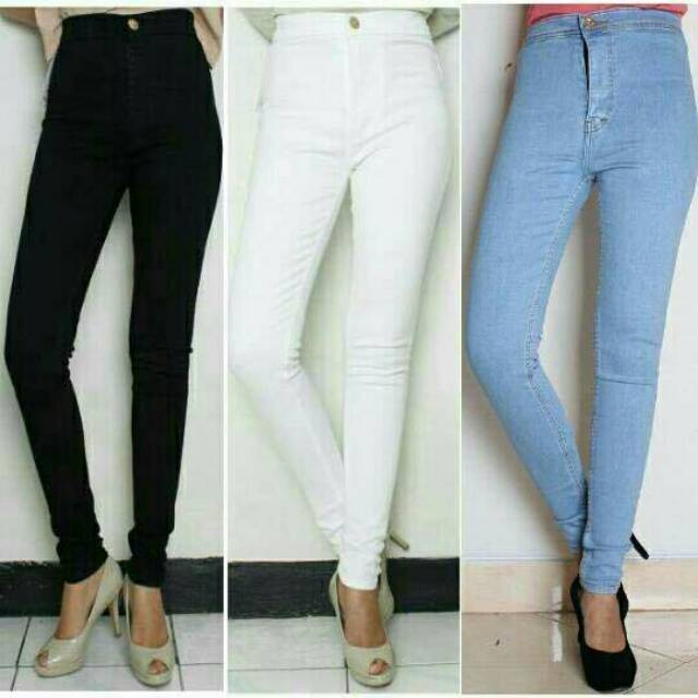 HIGH WAIST HW JEANS ORIGINAL PUNNY SIZE 27-30