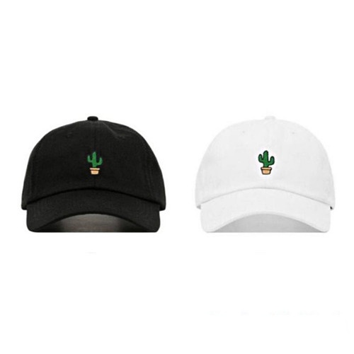 Topi Kaktus / Topi Baseball Bordir Kaktus Ring Besi Unisex Remaja Dewasa