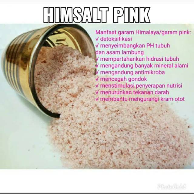 

{{Harga Reseller}} Himalayan salt pink / Himsalt Garam himalaya 100gr Termurah