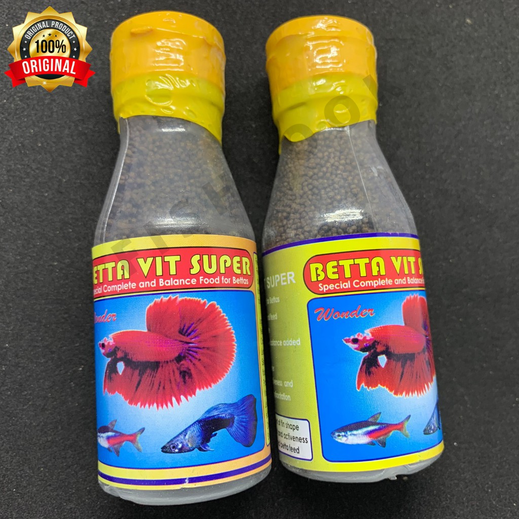 BETTAVIT BETA VIT SUPER PELET PAKAN MAKANAN IKAN CUPANG GUPPY HIAS