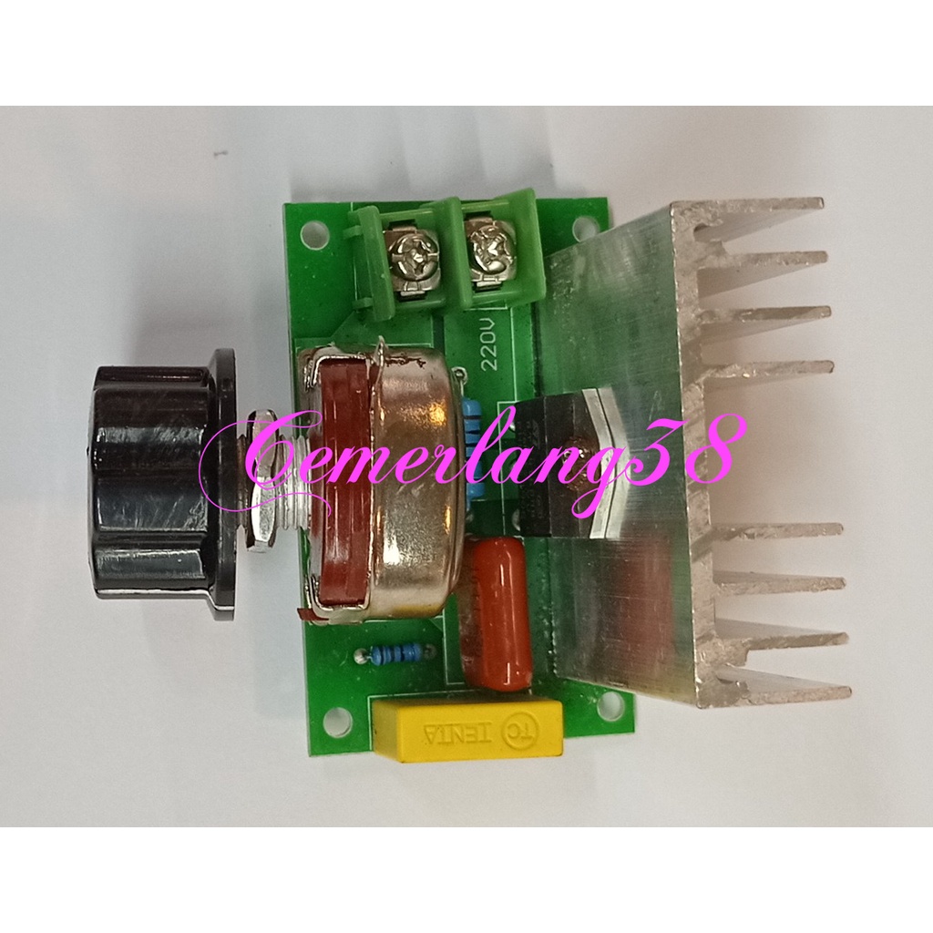 Dimmer AC 220 Volt 4000W NC - AC AC Voltage Regulator Speed Controller 4000 Watt Pengatur Kecepatan