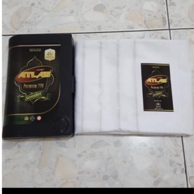 BARU GROSIR SARUNG ATLAS SONGKET EXLUSIVE PUTIH KAIN SARUNG ATLAS SPES DFGF541354