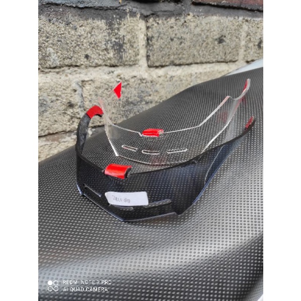 SPOILER Helm ZEUS 813 | ZS-813 AKRILIK ZS8113  Spoiler Zeus 813 Pnp Helm Zeus 813 Murah Kualitas Mewah plus 3M