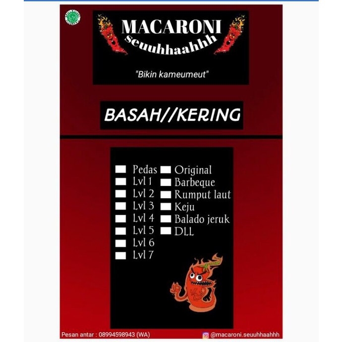 

MACARONI seuuhhaahhh "bikin kameumeut