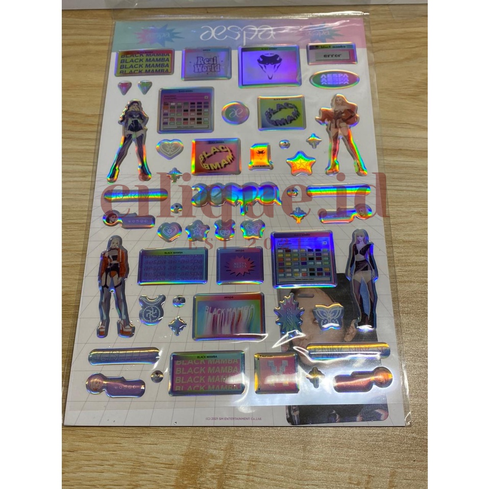 NEW SEALED EPOXY AESPA BLACK MAMBA KARINA SET