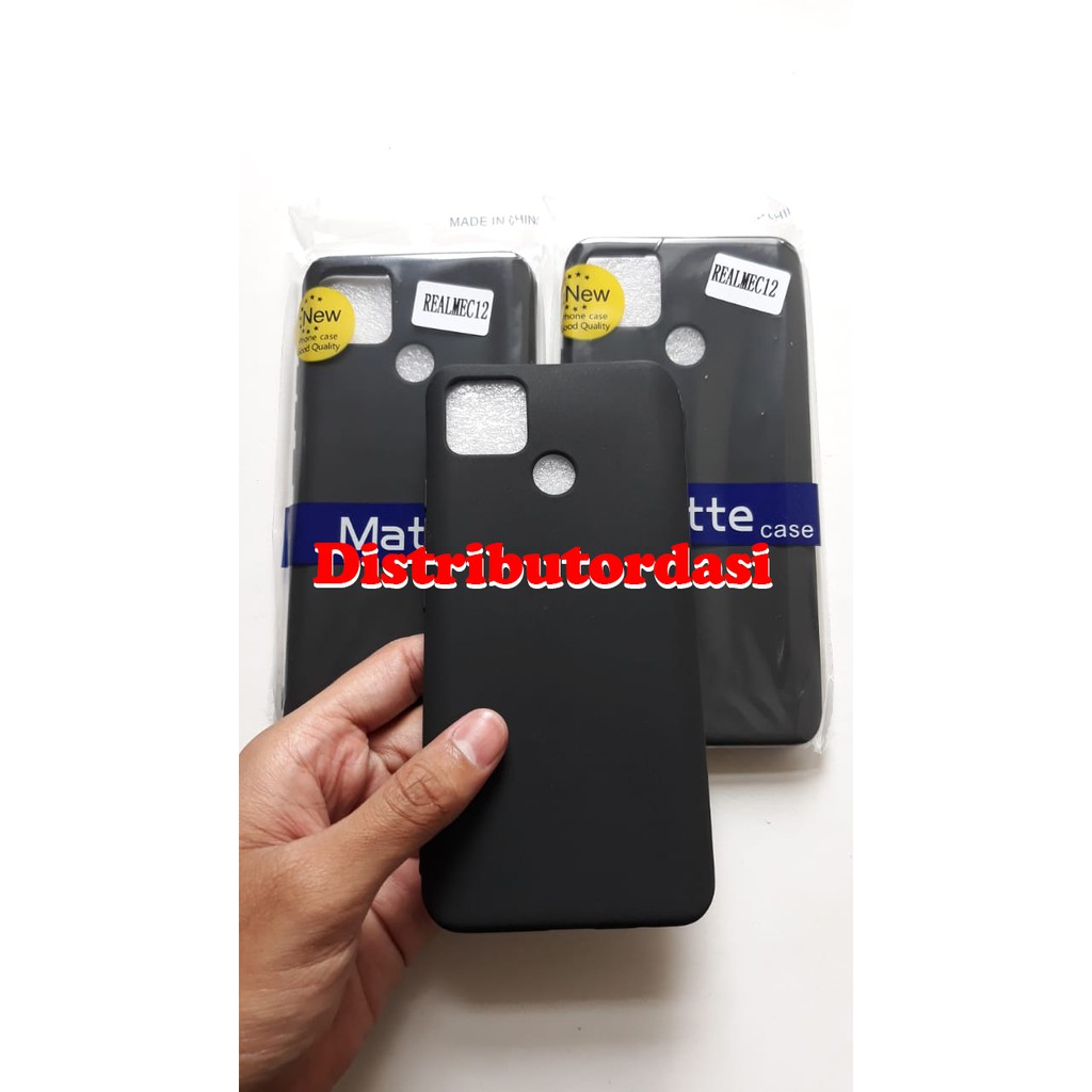 SOFTCASE CASE TPU SILIKON CASING KONDOM blackmatte case Realme C12 ready stok grosir