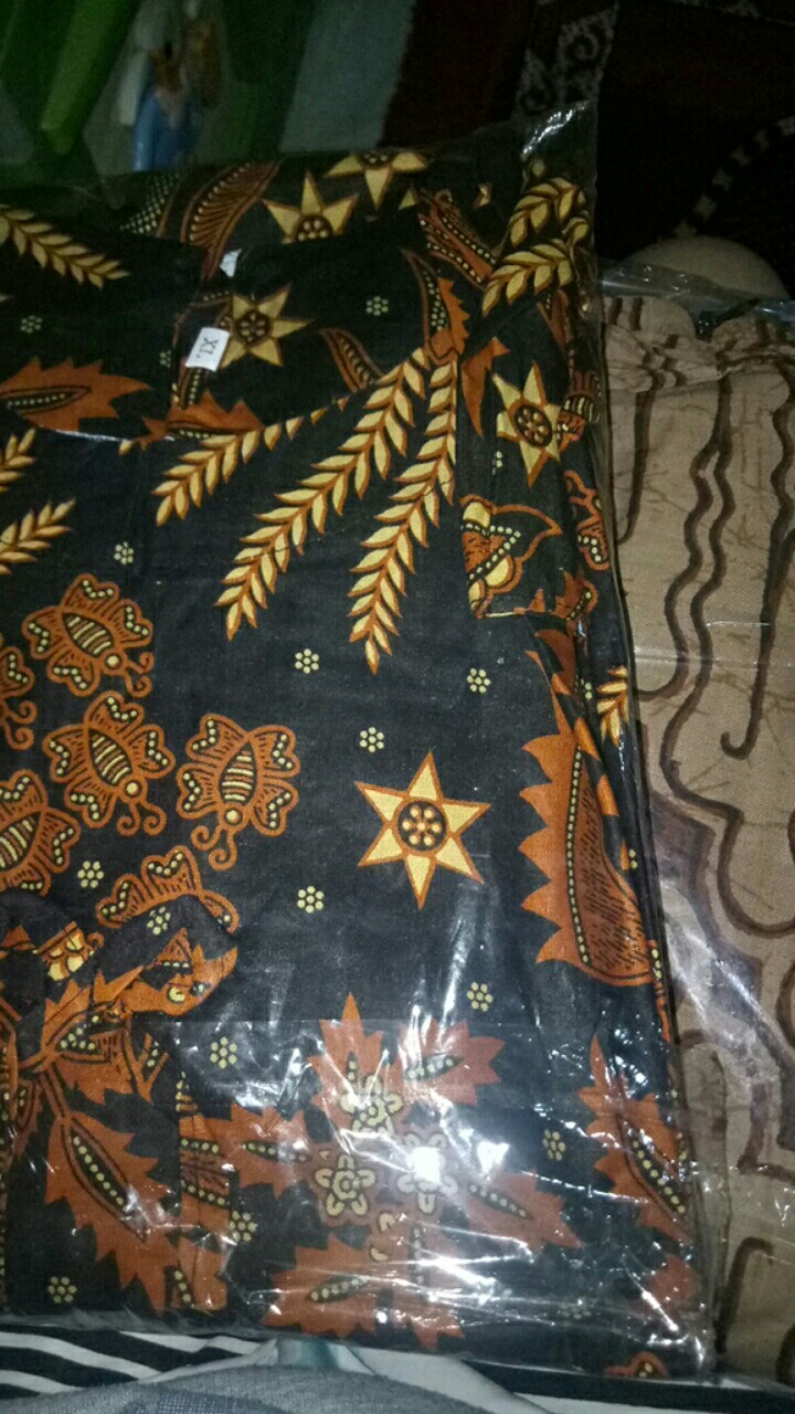 Batik Tunik Shibori Jumputan Terbaru Size S-3l / Hrb026 Yelbor Navbor / Biru Putih / Original..
