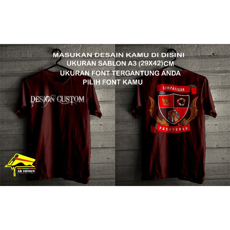 kaos costum/combed 30s