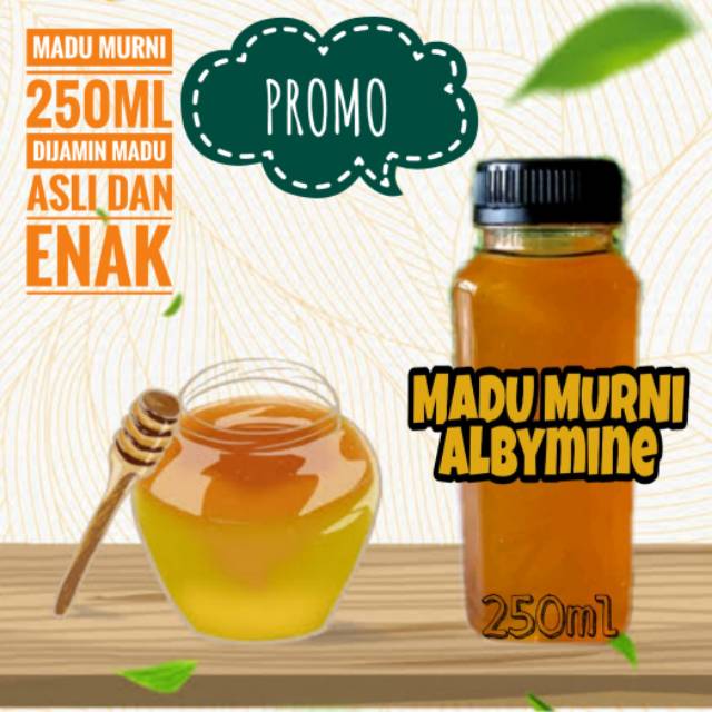 

[PROMO TERMURAH MADU MURNI 250ML] Madu murni asli enak dan sehat