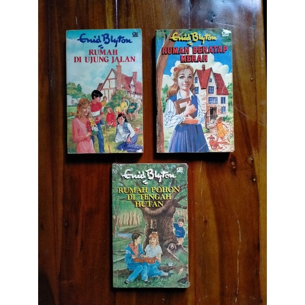 PAKET ENID BLYTON RUMAH ; RUMAH DI UJUNG JALAN,RUMAH POHON DI TENGAH HUTAN,RUMAH BERATAP MERAH,RUMAH