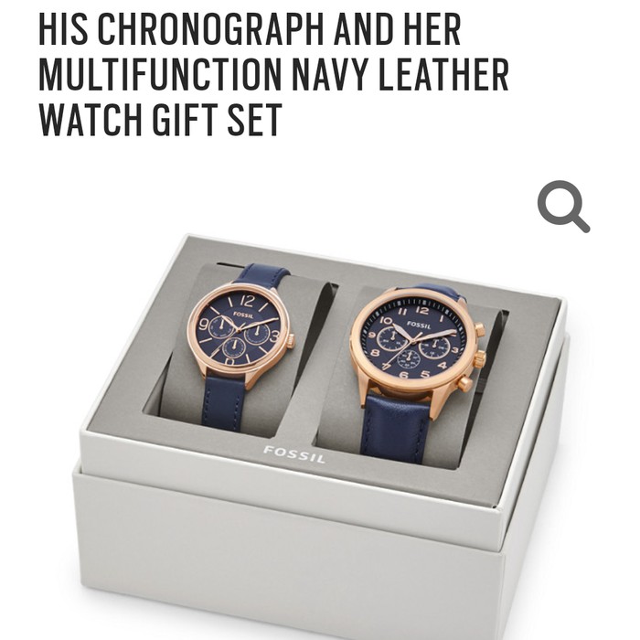 JAM TANGAN COUPLE FOSSIL ORIGINAL - BQ2186SET