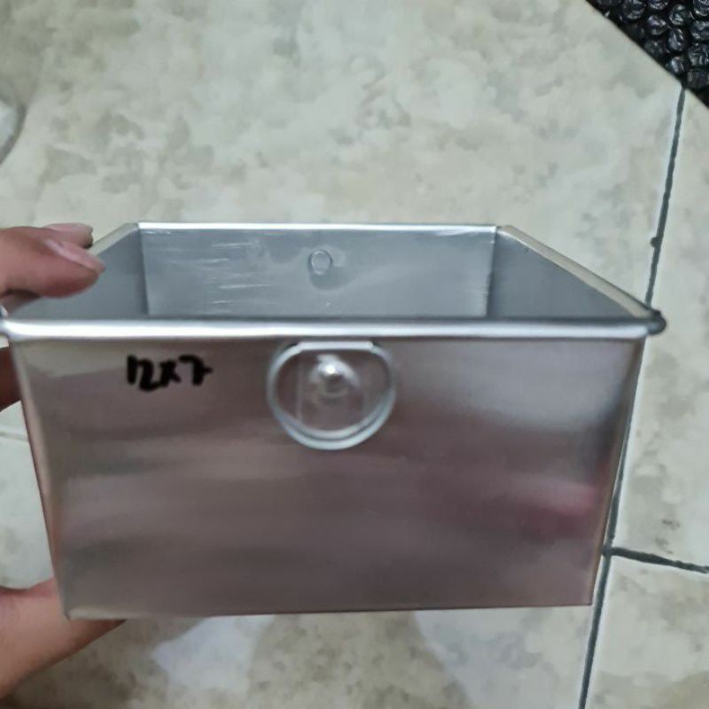 Loyang kotak mini 12x12x7 bahan aluminium 8 bagus tebal kue bolu brownies kecil lucu