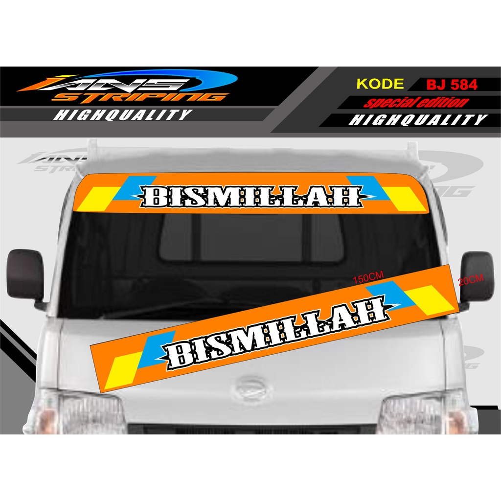 STIKER KACA DEPAN MOBIL L300 / GRANDMAX / PICK UP / CARRY / STIKER KACA DEPAN MOBIL PICK UP / DECAL STIKER PICK UP BJ584