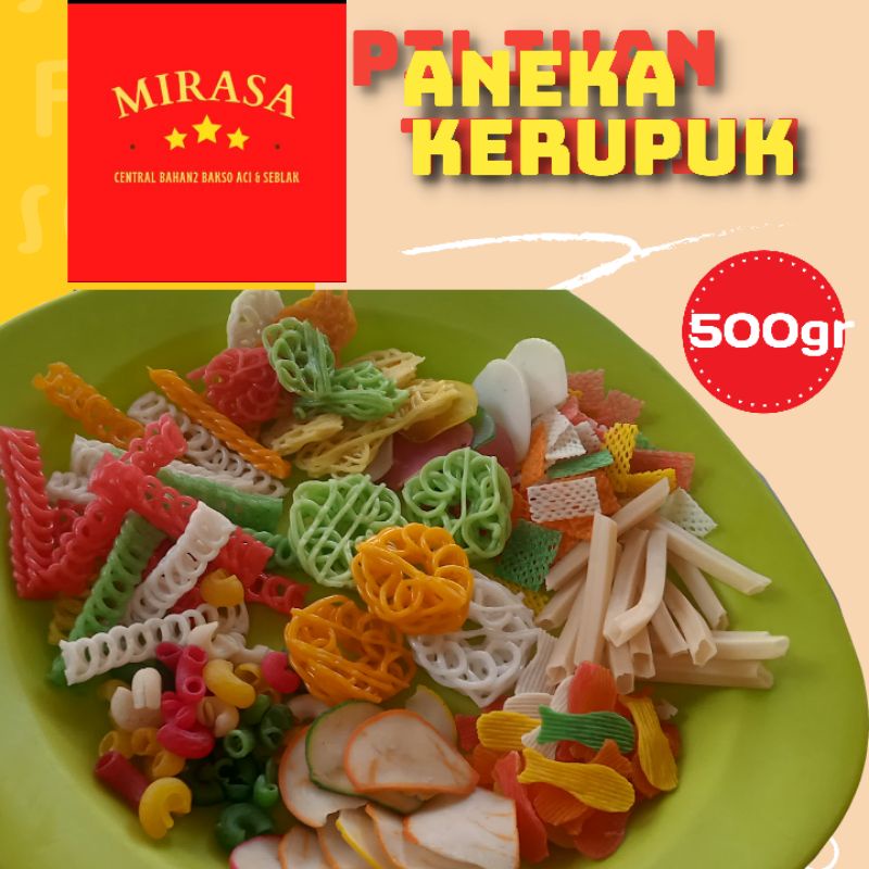 

ANEKA BAHAN KERUPUK SEBLAK 500GR