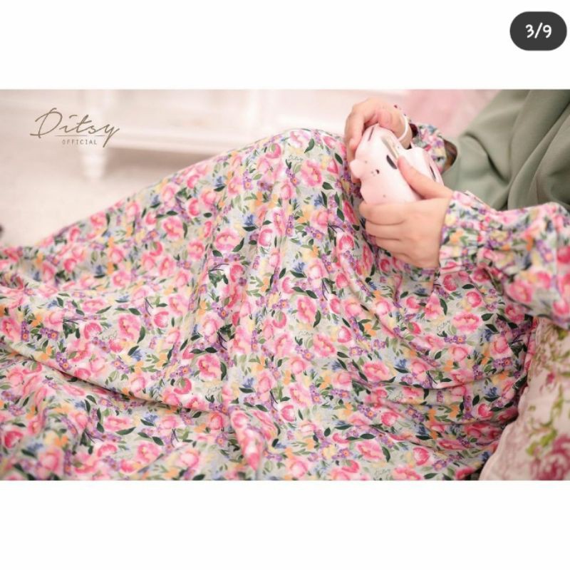 ditsy maret 2021 serein green XL