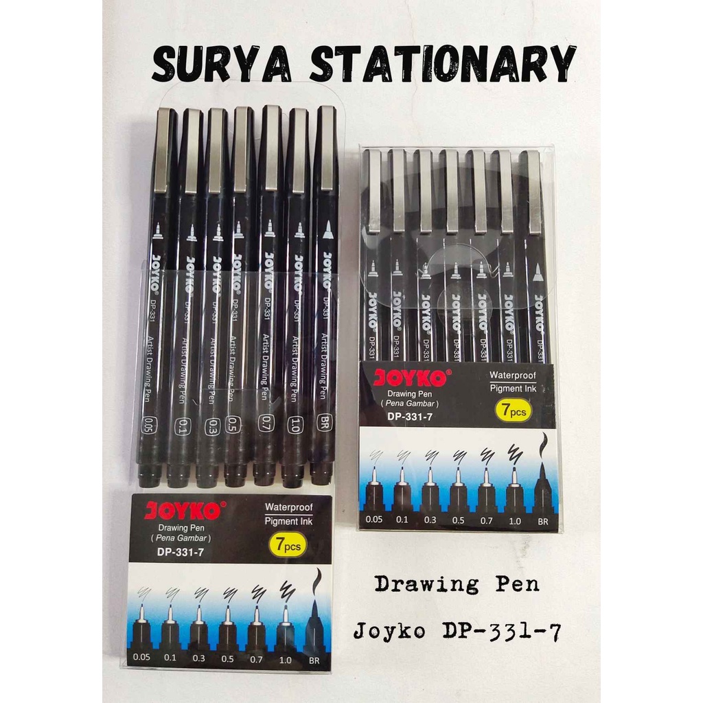 

(SET) DRAWING PEN JOYKO DP-331-7 / JOYKO DRAWING PEN SET 7