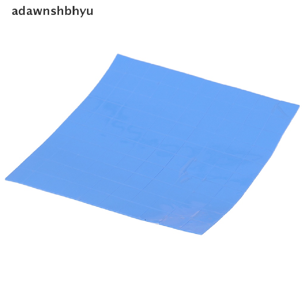 Adawnshbhyu 100Pcs 10 * 10 * 0.5mm Thermal Pad GPU CPU Heatsink Pendingin Pad Silikon Konduktif