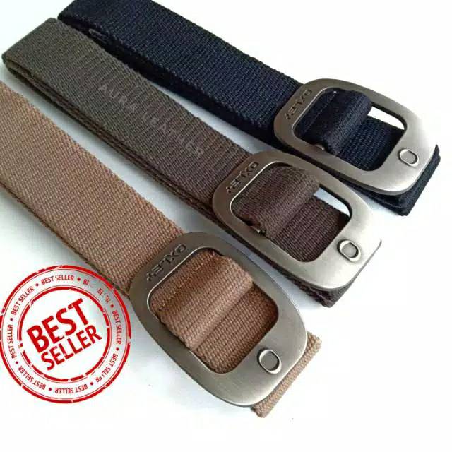 Ikat pinggang kanvas pria wanita oxley series 030
