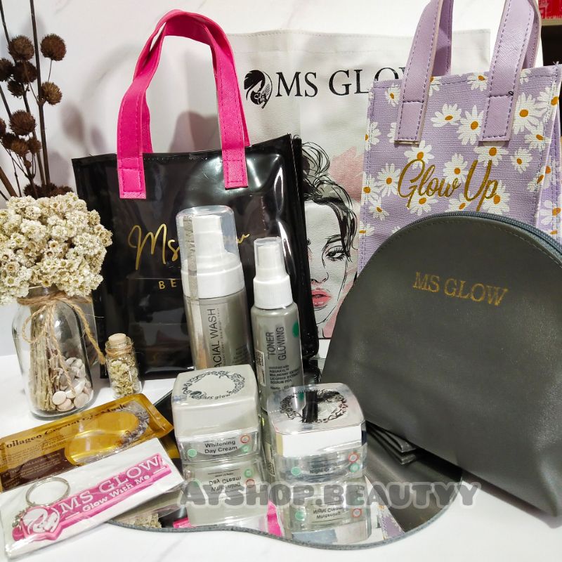 (Original 100%) Ms Glow Paket Wajah Luminous/Whitening/Acne/Ultimate / Paket Wajah Ms Glow