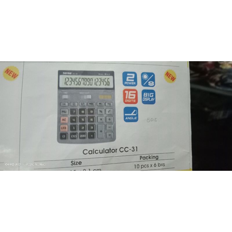 

kalkulator joyko cc 31
