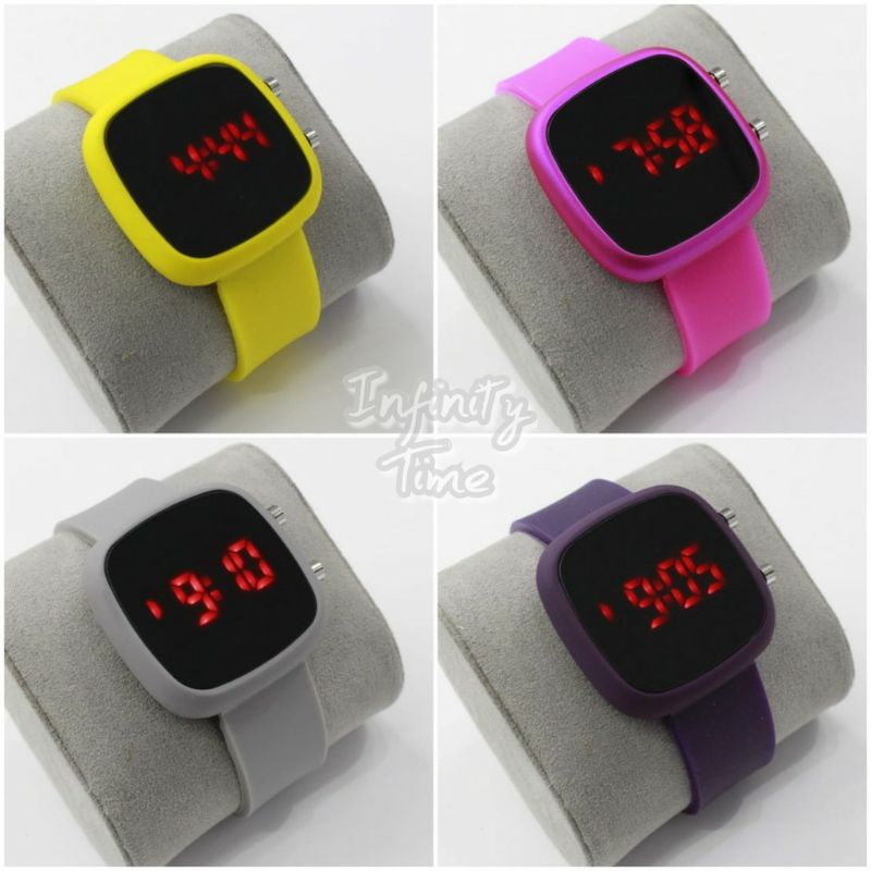 C ( C037 ) JAM TANGAN LED KOREA DEWASA MODEL OVAL  / HARGA GROSIR