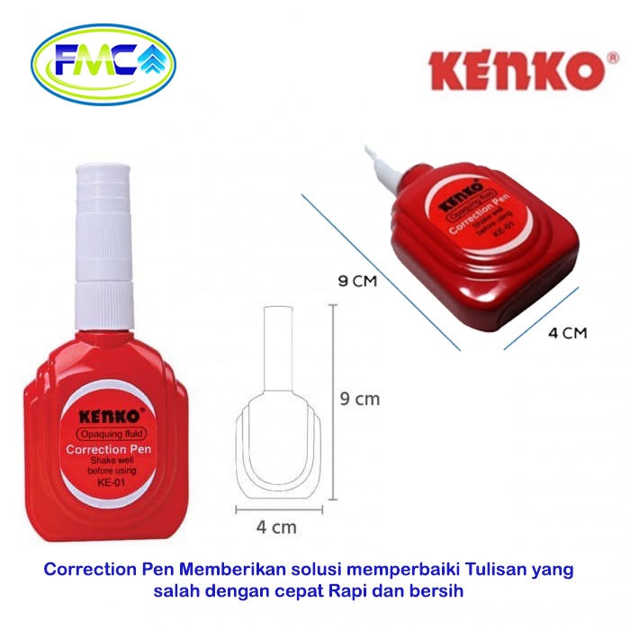 Tipe X Cair Kenko Correction Tape Pen Tip EX Type X Penghapus Pulpen Pen Tinta Murah