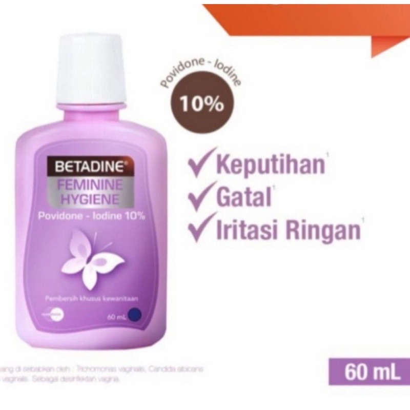 Betadine Feminine Hygiene - Sabun Pembersih Kewanitaan 60ml Mengatasi Keputihan