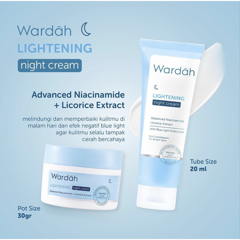 WARDAH LIGHTENING NIGHT CREAM 30gr (new packaging)