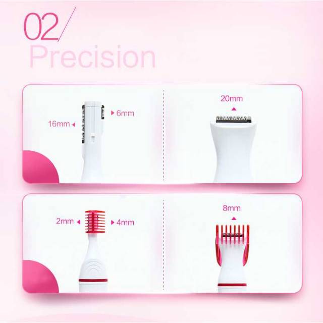 Pencukur Bulu Tubuh 5in1 Elektrik GN-062Trimmer Shaver