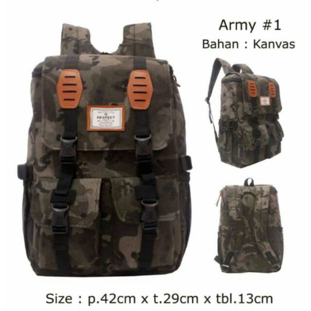 Tas Ransel Pria Army Tentara TR7963