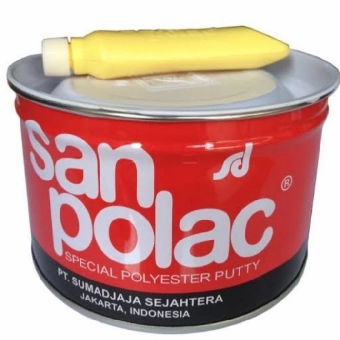 Dempul Mobil Motor Sanpolac 1Kg Dempul Plastik Dan Besi Sanpolac