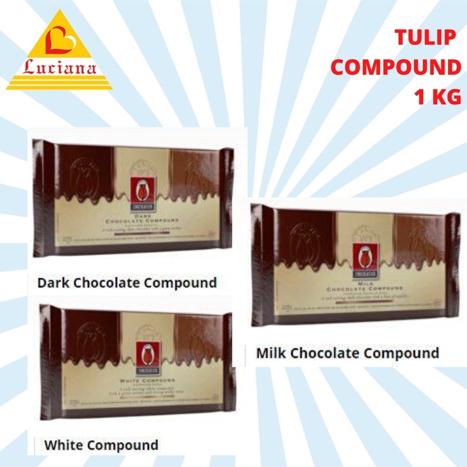 

Tulip Dark Milk White Compound Chocolate 1kg