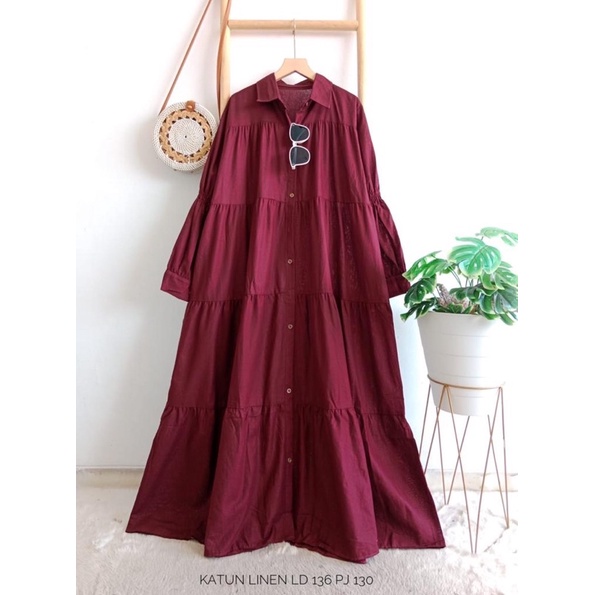 gamis linen import