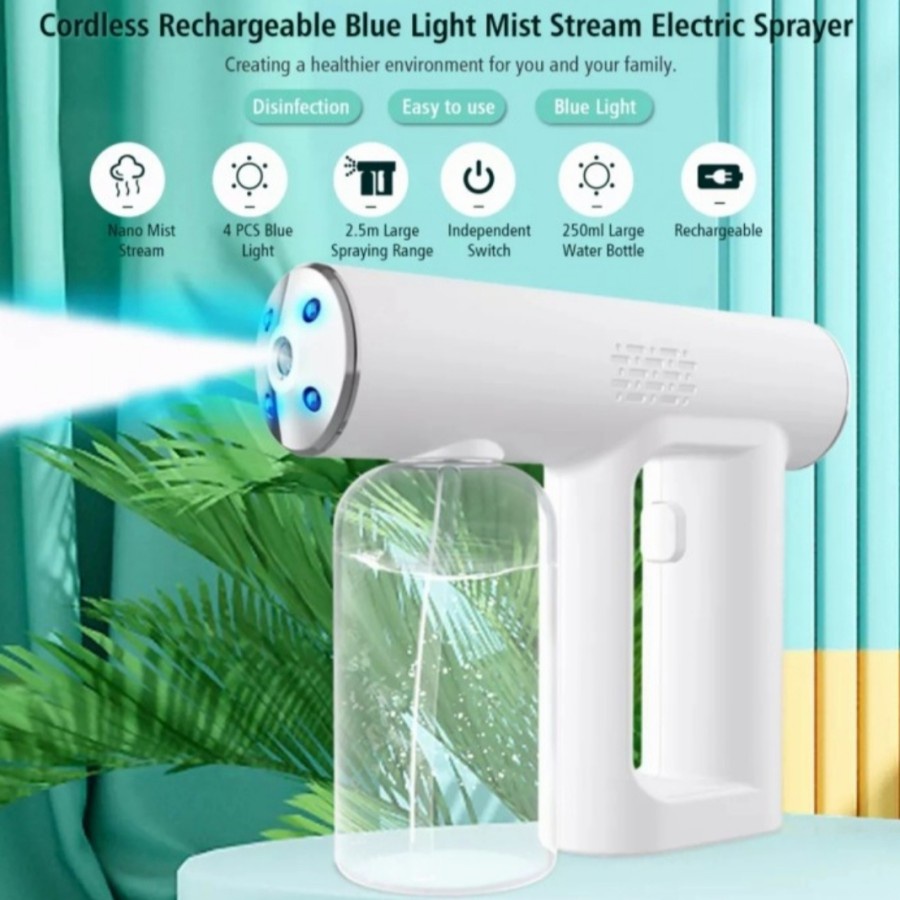 [EMD777] Nano Spray Gun Disinfectant Disinfektan Portable Steamer UV Sterilizer