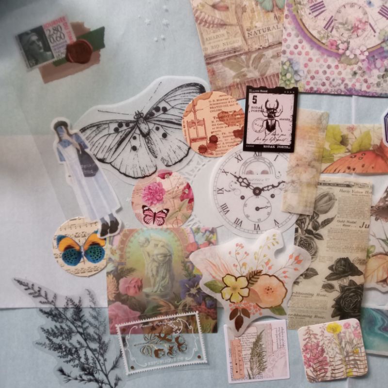 

Paket Stiker Mini 30pcs & 50pcs for journaling kit random
