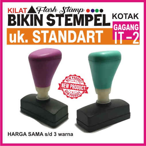 

BIkin Stempel Flash Warna Otomatis Uk.Standart Gagang Seri IT-2