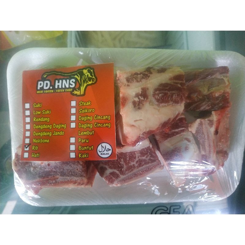 

Tulang daging iga rib/500gram