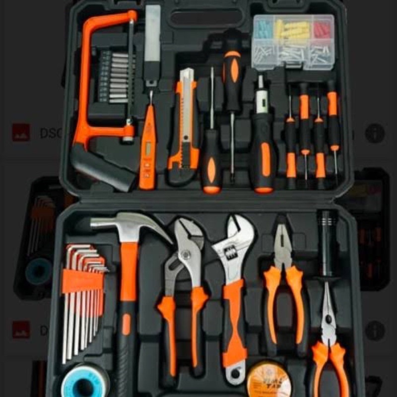 Tool Kit Set 102Pcs IKURA Hand Tools Set Alat Bengkel Rumah