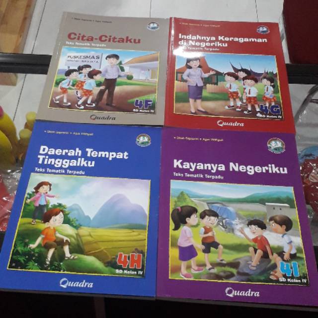 Buku Pendamping Tematik Semester 2 Kelas 4 Penerbit Quadra Shopee Indonesia