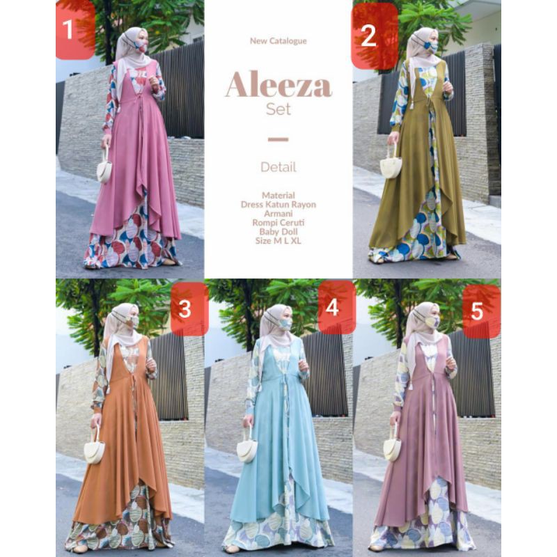 GAMIS TERBARU ALEEZA DRESS  by Innayah OFFICIAL # 45