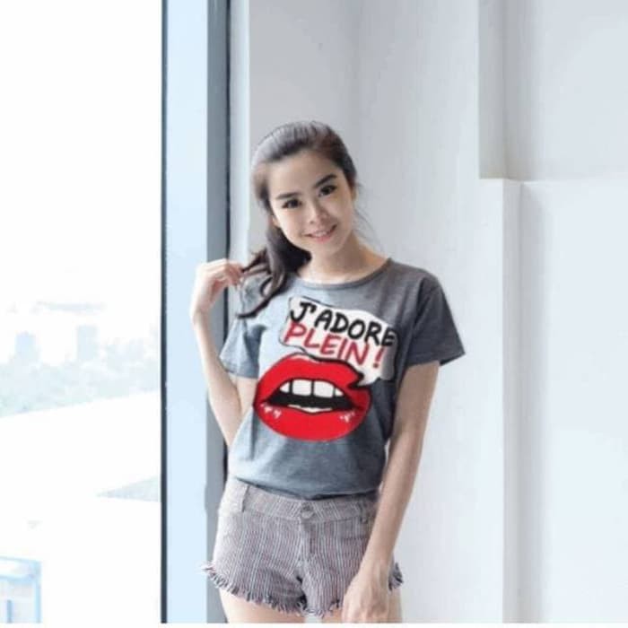 Atasan promo wanita / cewe Tshirt tumbler Jadore untuk kerja pesta kantor