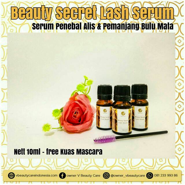 Serum Bulu Mata & Alis Wing lash Serum - Beauty Secret Lash Serum Cream V Victory Beauty Care VBC
