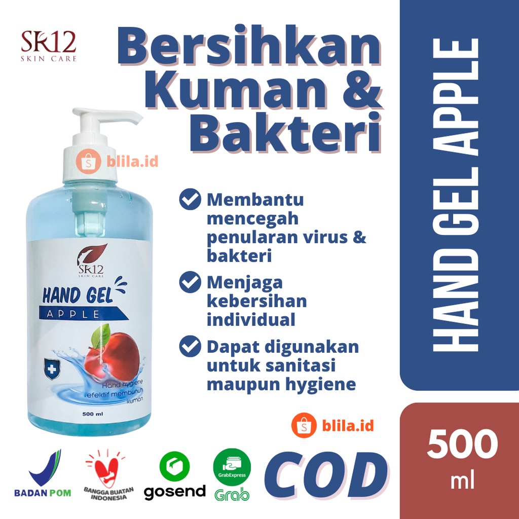 [HABISIN STOCK] HAND SANITIZER SR12 HAND GEL BPOM Anti Kuman Antiseptic Anti Septic